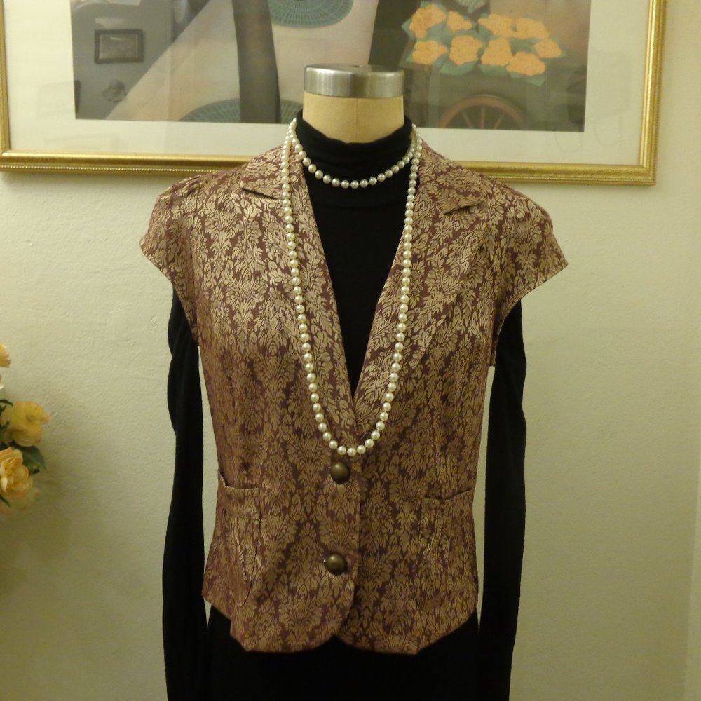 Twenty One Printed Button Down Vest
